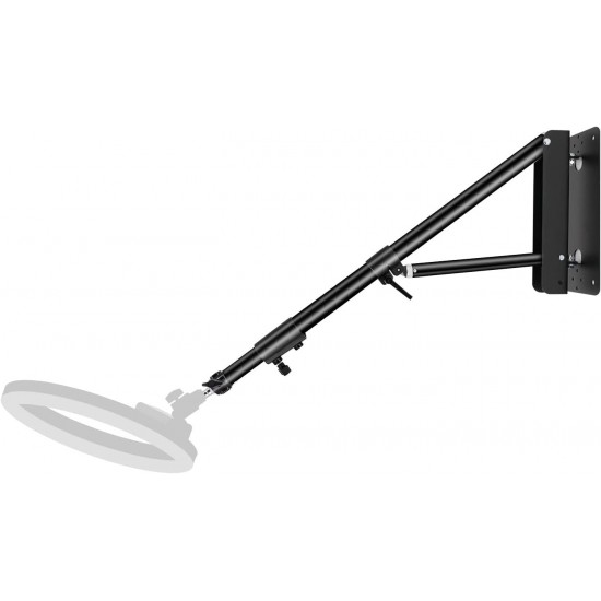 Flexible Rotation - Wall Mount Triangle Boom Arm with 3/8 & 1/4 screw Max 51inch/ 130cm